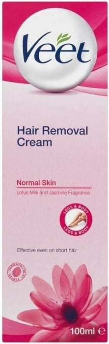 Veet Hair Removal Cream for Normal Skin (100ml, New Pack)