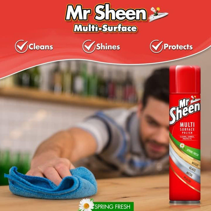 Mr Sheen Multi Surface Polish (250ml, Spring Fresh)