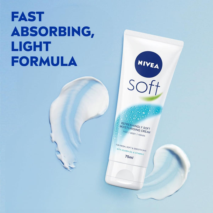 NIVEA Soft Moisturising Cream (75ml Tube)