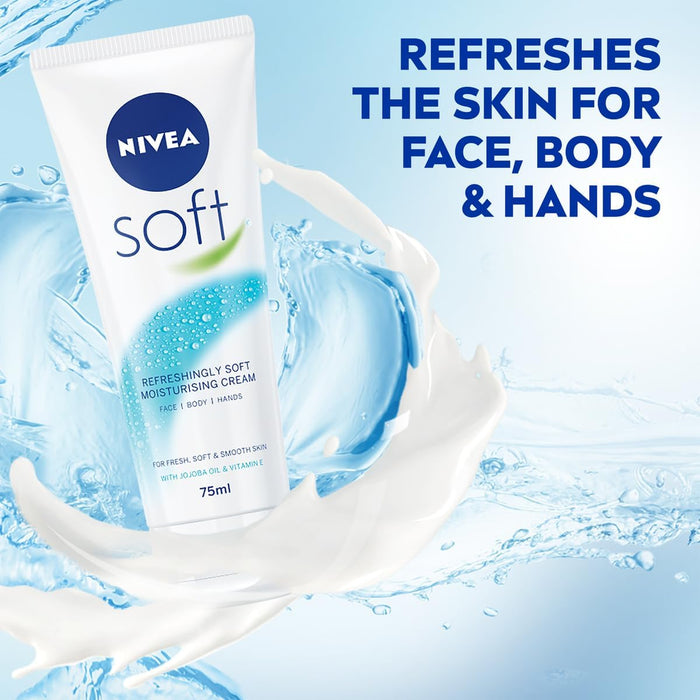 NIVEA Soft Moisturising Cream (75ml Tube)