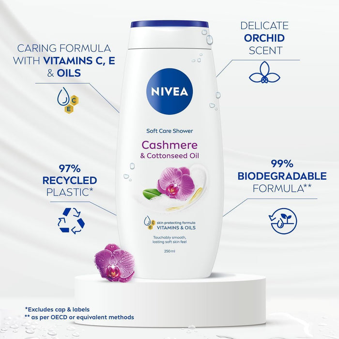 NIVEA Shower Gel Cashmere & Cottonseed Oil (250ml)