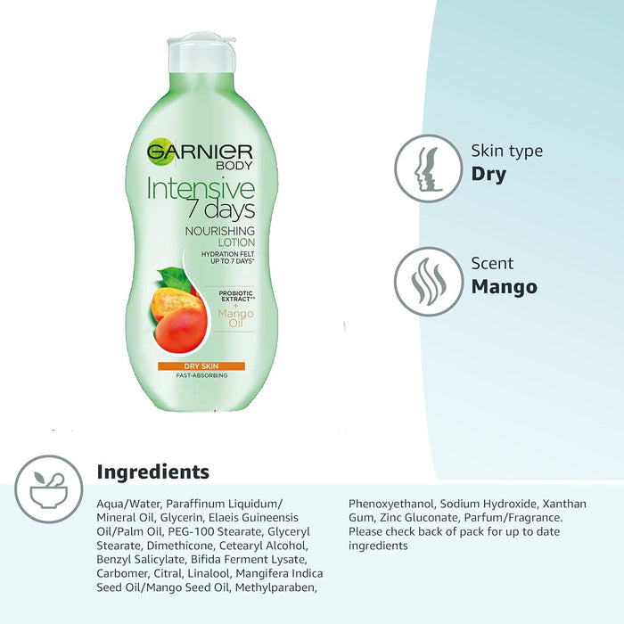 Garnier Intensive 7 Days Mango Oil Body Lotion (400ml)