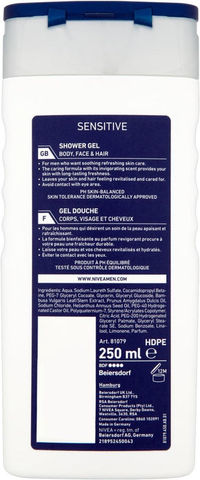 NIVEA Men Sensitive Shower Gel (250ml)