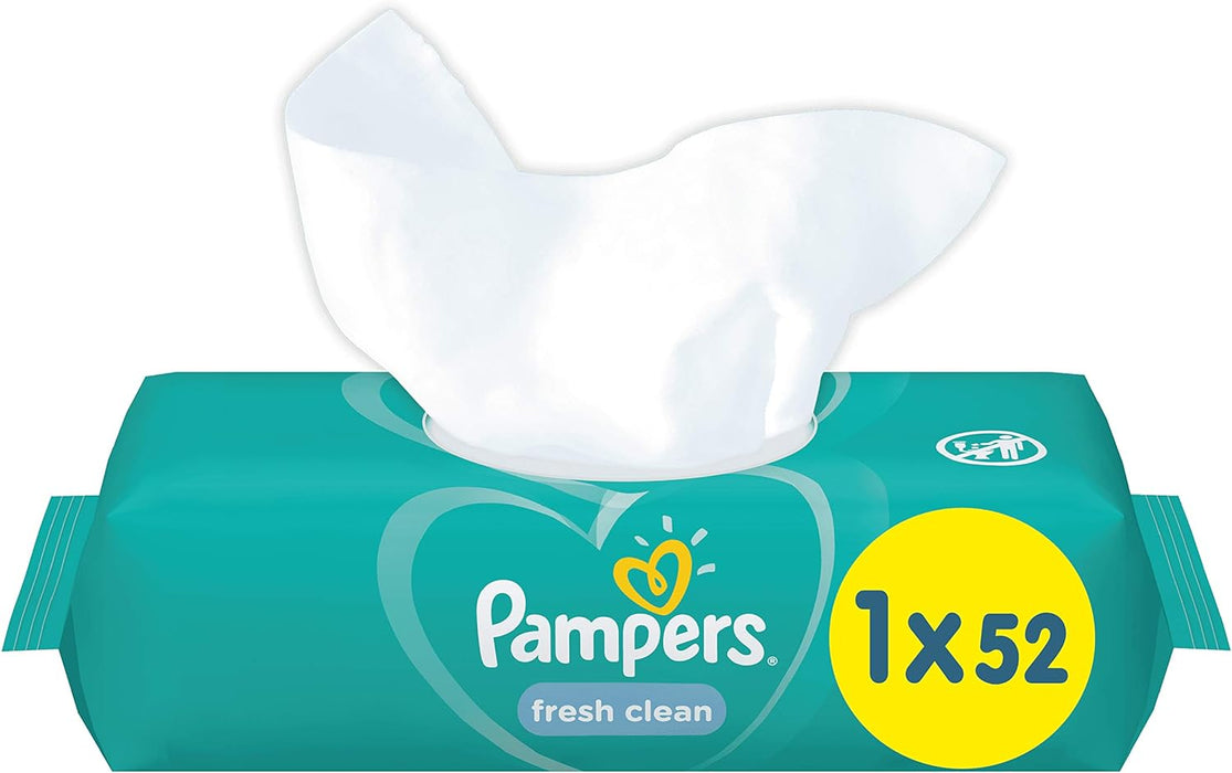 Pampers Baby Wipes Fresh Clean (52 Wipes)