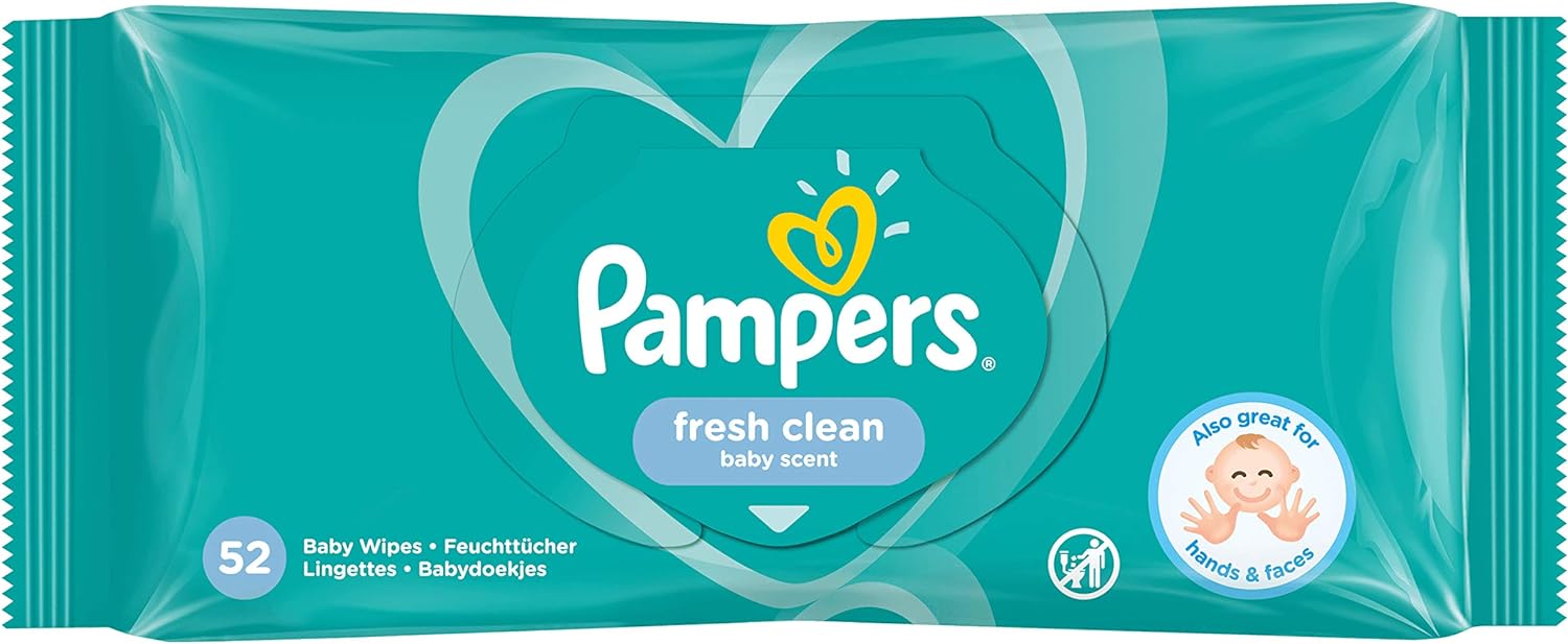 Pampers Baby Wipes Fresh Clean (52 Wipes)