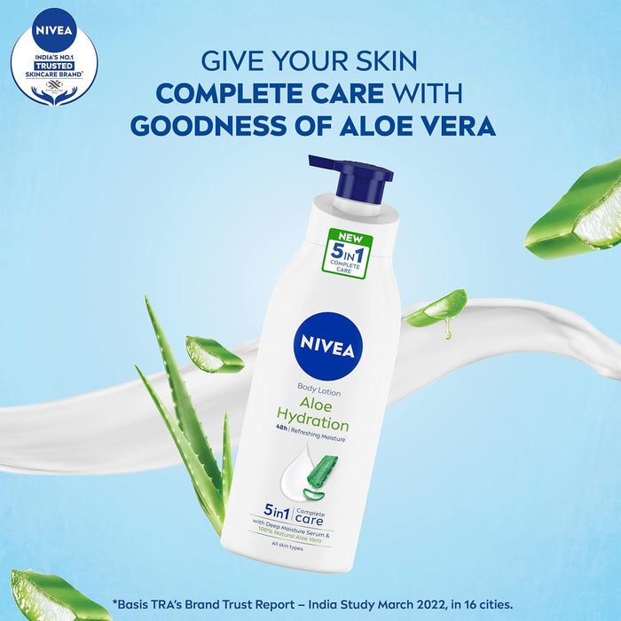 NIVEA Crème Aloe & Hydration (400ml, Pack of 6x2)