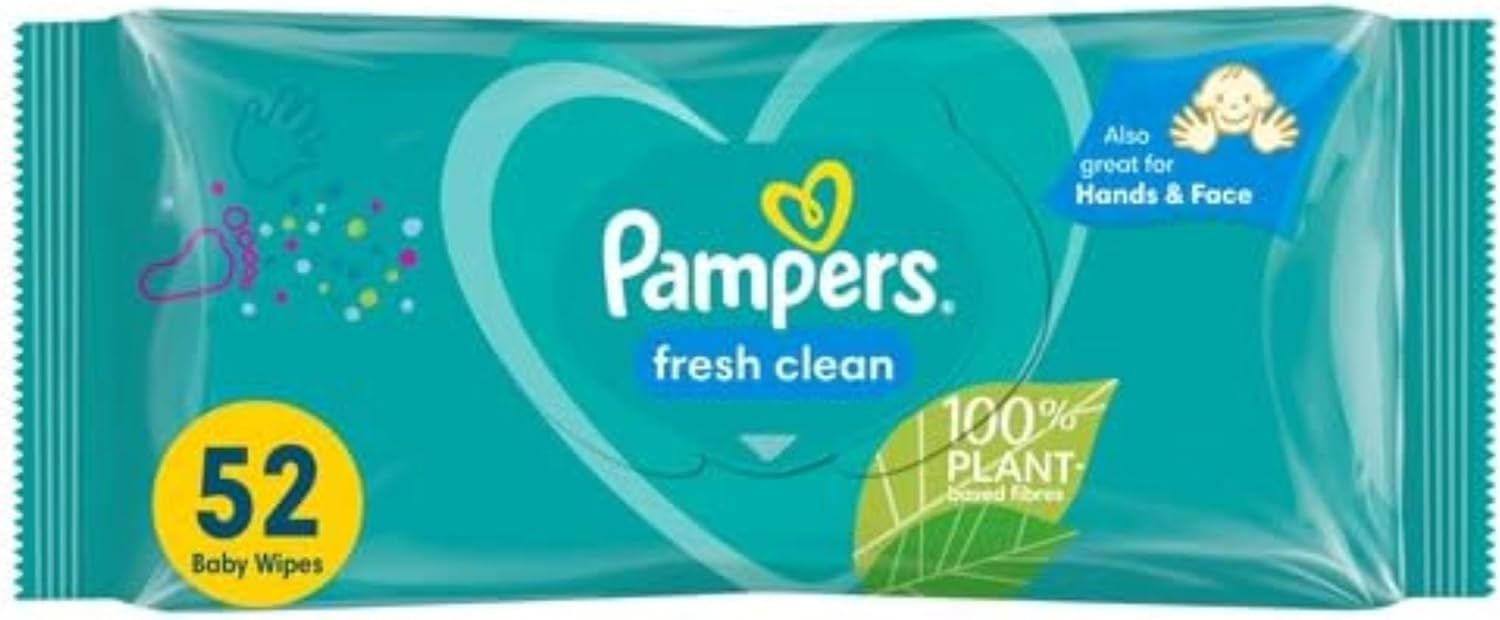 Pampers Baby Wipes Fresh Clean (52 Wipes)