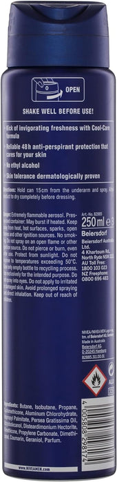 NIVEA MEN Cool Kick Anti-Perspirant Deodorant Spray (250ml)