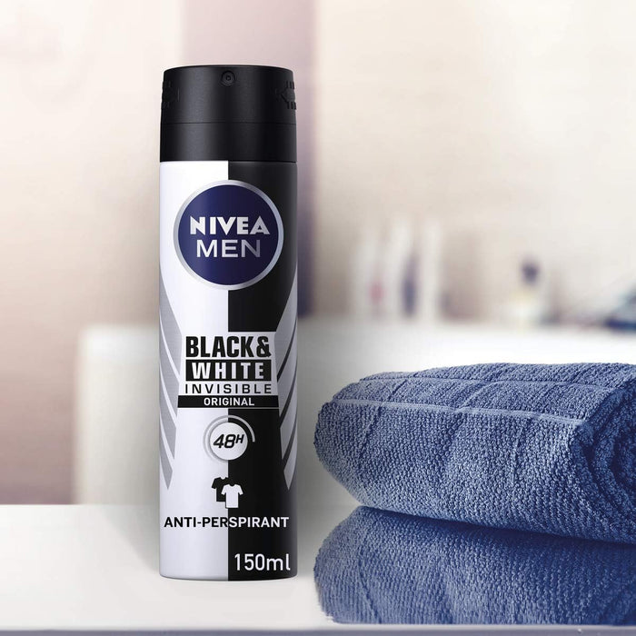 NIVEA MEN Invisible for Black & White Power Deodorant Spray (150ml)