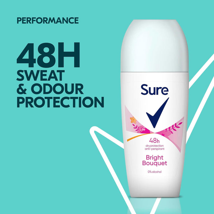 Sure Women Bright Bouquet Anti-Perspirant Deodorant Roll On (50ml)