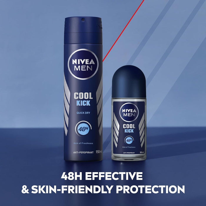 NIVEA MEN Cool Kick Anti-Perspirant Roll-On (50ml)