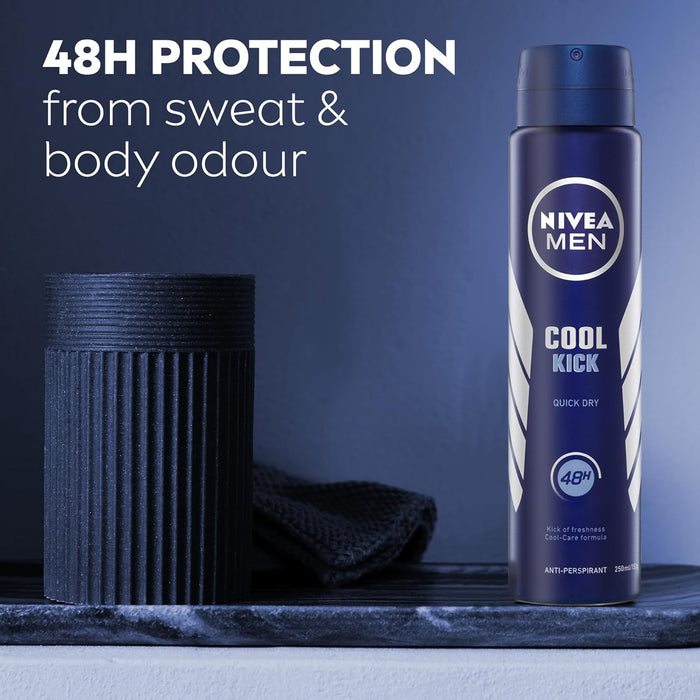 NIVEA MEN Cool Kick Anti-Perspirant Deodorant Spray (250ml)