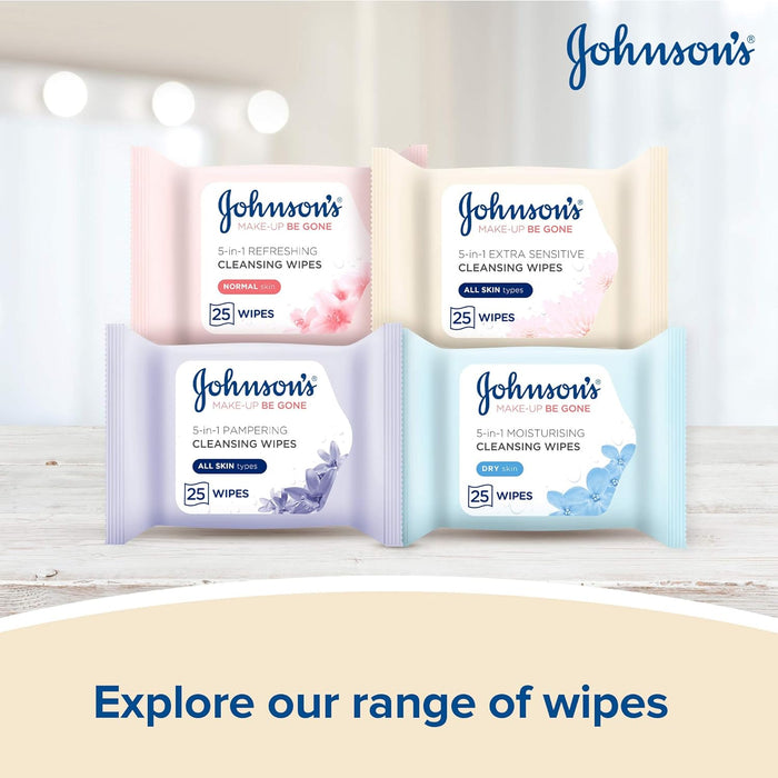 Johnson’s Face Care Extra Sensitive Wipes (25 Wipes)