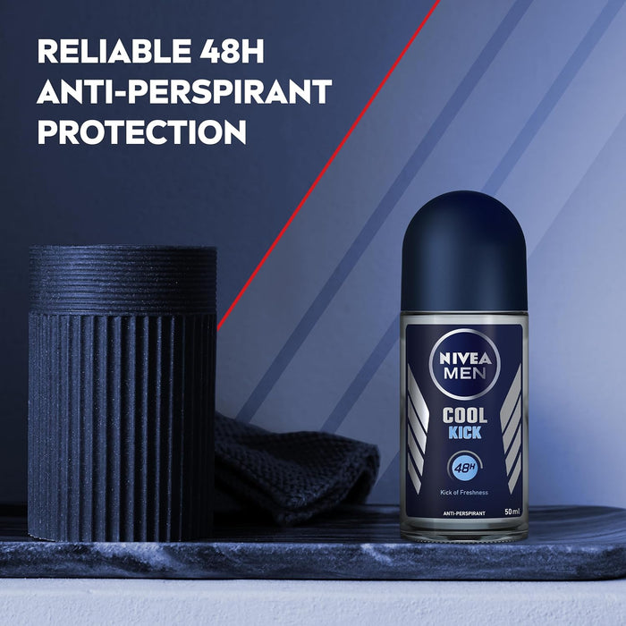 NIVEA MEN Cool Kick Anti-Perspirant Roll-On (50ml)