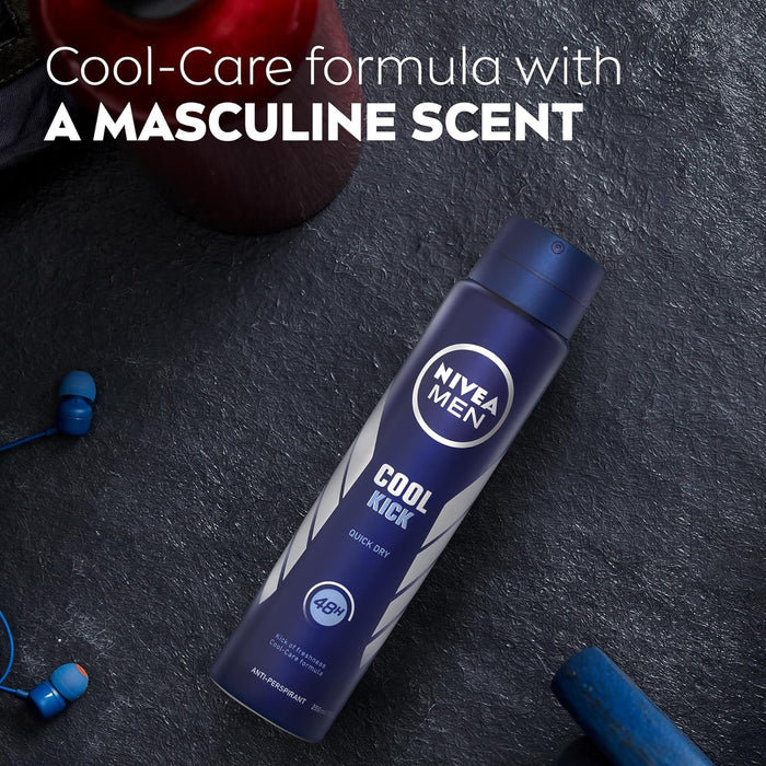 NIVEA MEN Cool Kick Anti-Perspirant Deodorant Spray (250ml)