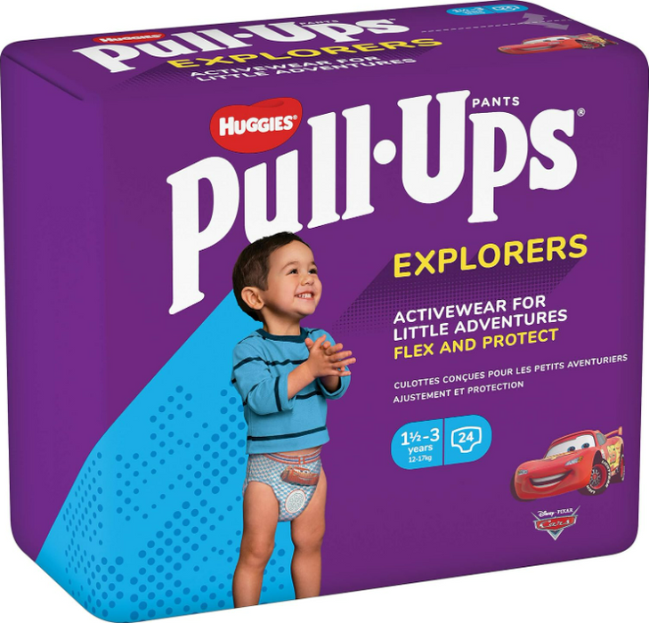 Huggies Explorers Pull-Ups for Boys (Size 4-5+ / 12–17 kg, 24 Pants)