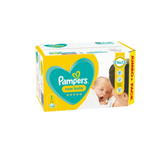 Pampers Premium Protection New Baby Size 1 (80 Nappies, 2–5 kg) – Jumbo Pack