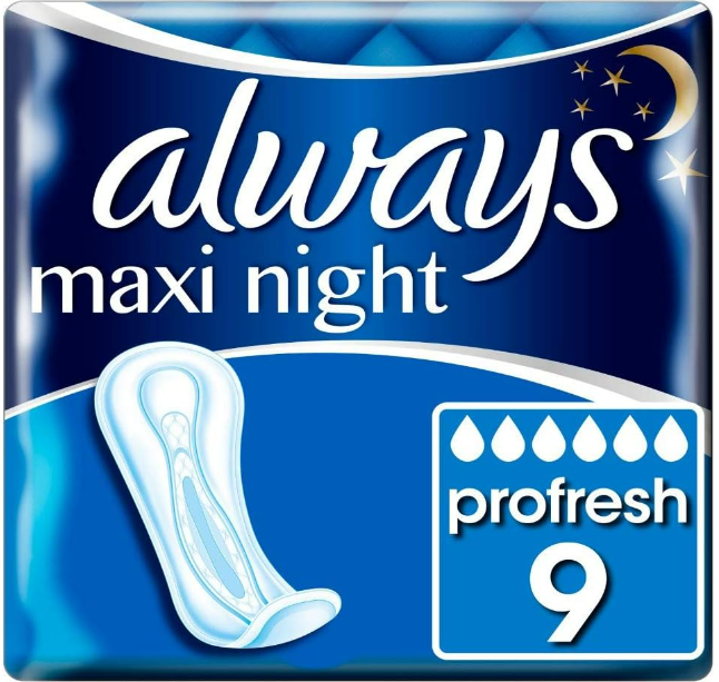 Always Maxi Night Pads Small