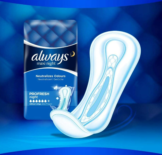 Always Maxi Night Pads Small