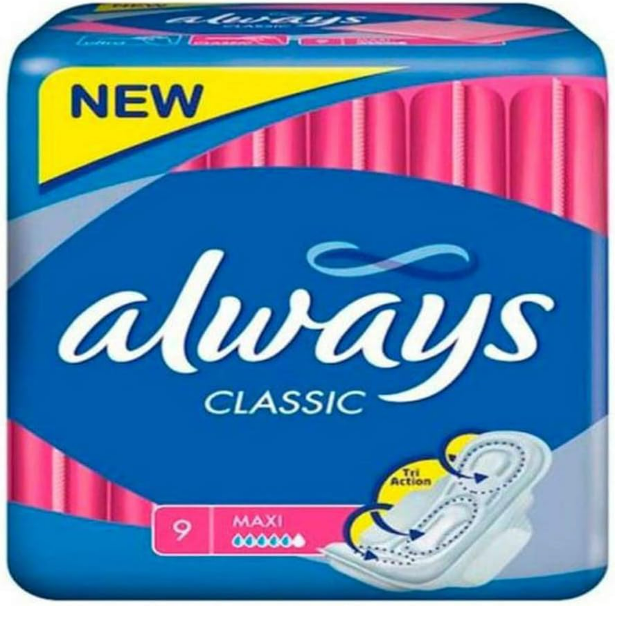 Always Maxi Classic Long Plus Pads (9 Pack)