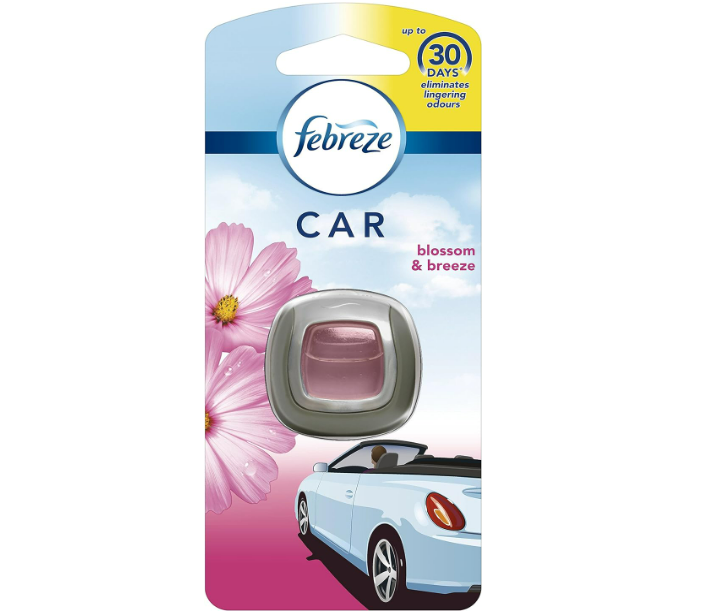 Febreze Clip-On Car Air Freshener – Blossom & Breeze (2ml)