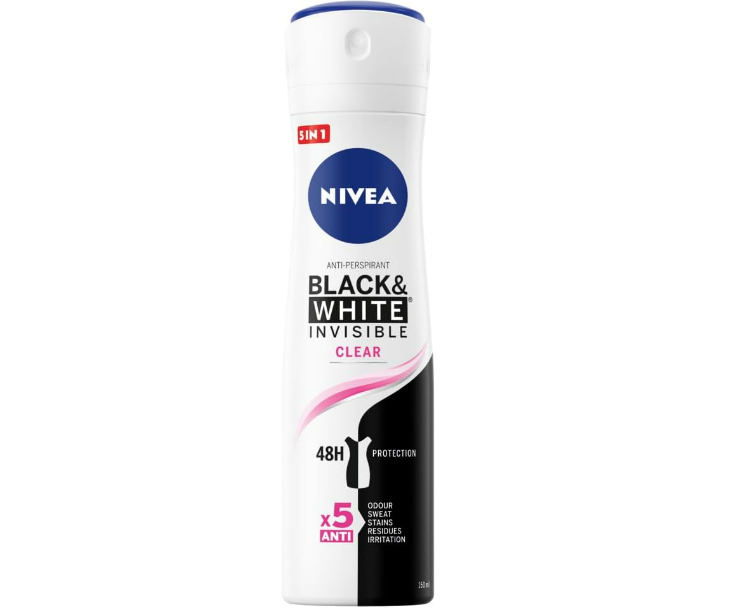 NIVEA Black & White Invisible Deodorant Spray (150ml)