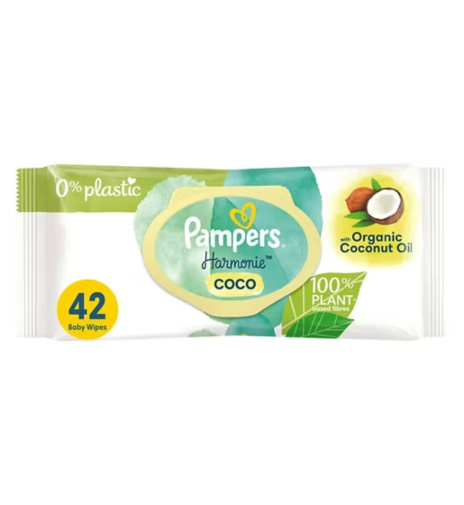 Pampers Harmonie Coco Baby Wipes (42 Wipes)